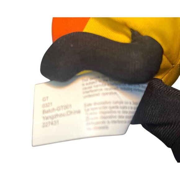 Gemmy Halloween Candy Corn Black Cat Singing Dancing Plush 6.5" - Picture 6 of 7